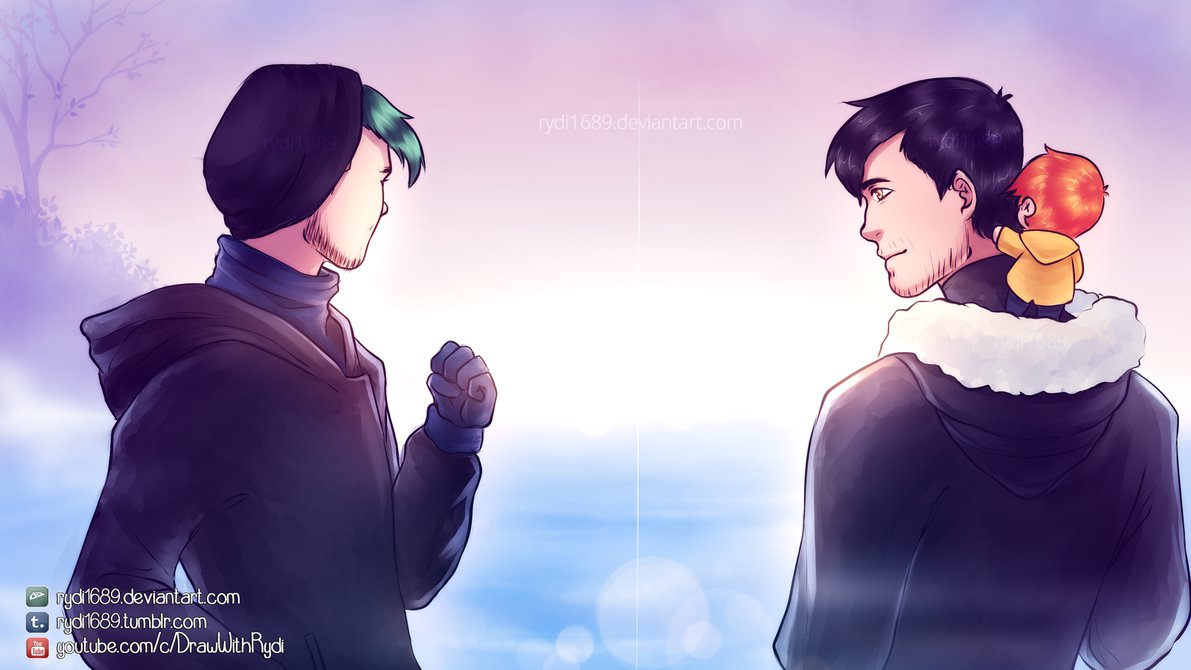 markiplier jacksepticeye fanart rydi1689 drawwithrydi